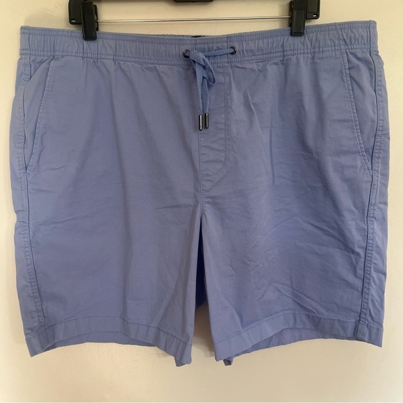 Men’s Gap Purple Blue Pull On Shorts Drawstring Waist Size 2XL 6” Inseam - Picture 1 of 13